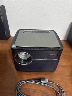 Auto Focus/Keystone ProjectoProjector 4K Support with WiFi Bluetooth, VIZONY Q8