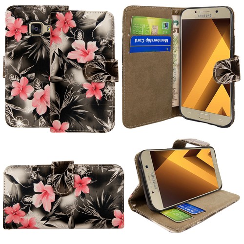Flip Case For Samsung Galaxy A3 A5 2016 2017 A7 A5 A8 2018 Leather Phone Cover - Picture 9 of 44
