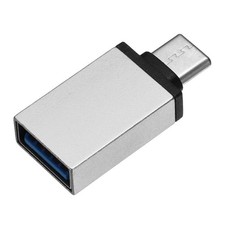USB Data Blocker, USB C to A Data Protector, Silver