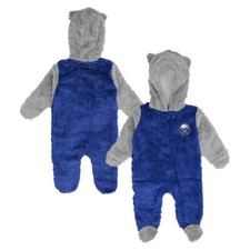 Newborn & Infant Royal Buffalo Sabres Game Nap Teddy Fleece Bunting Full-Zip