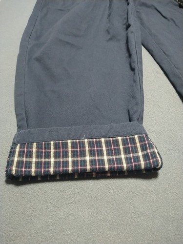 L L Bean Flanell gefütterte Hose Herren 42/28 marine Komfortbund Jagd Wandern Landwirtschaft - Bild 8 von 12