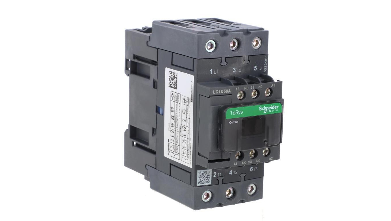 TeSys Deca Power Contactor 50A 3P 230V AC 1Z 1R (EVK) LC1D50AP7