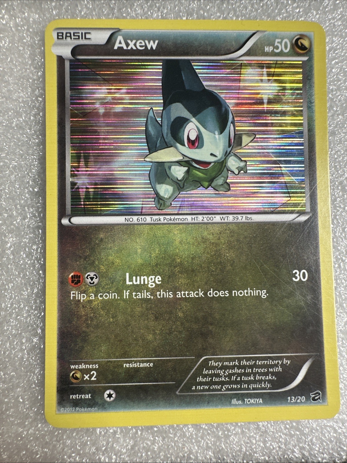 Axew 13/20 Dragon Vault Holo