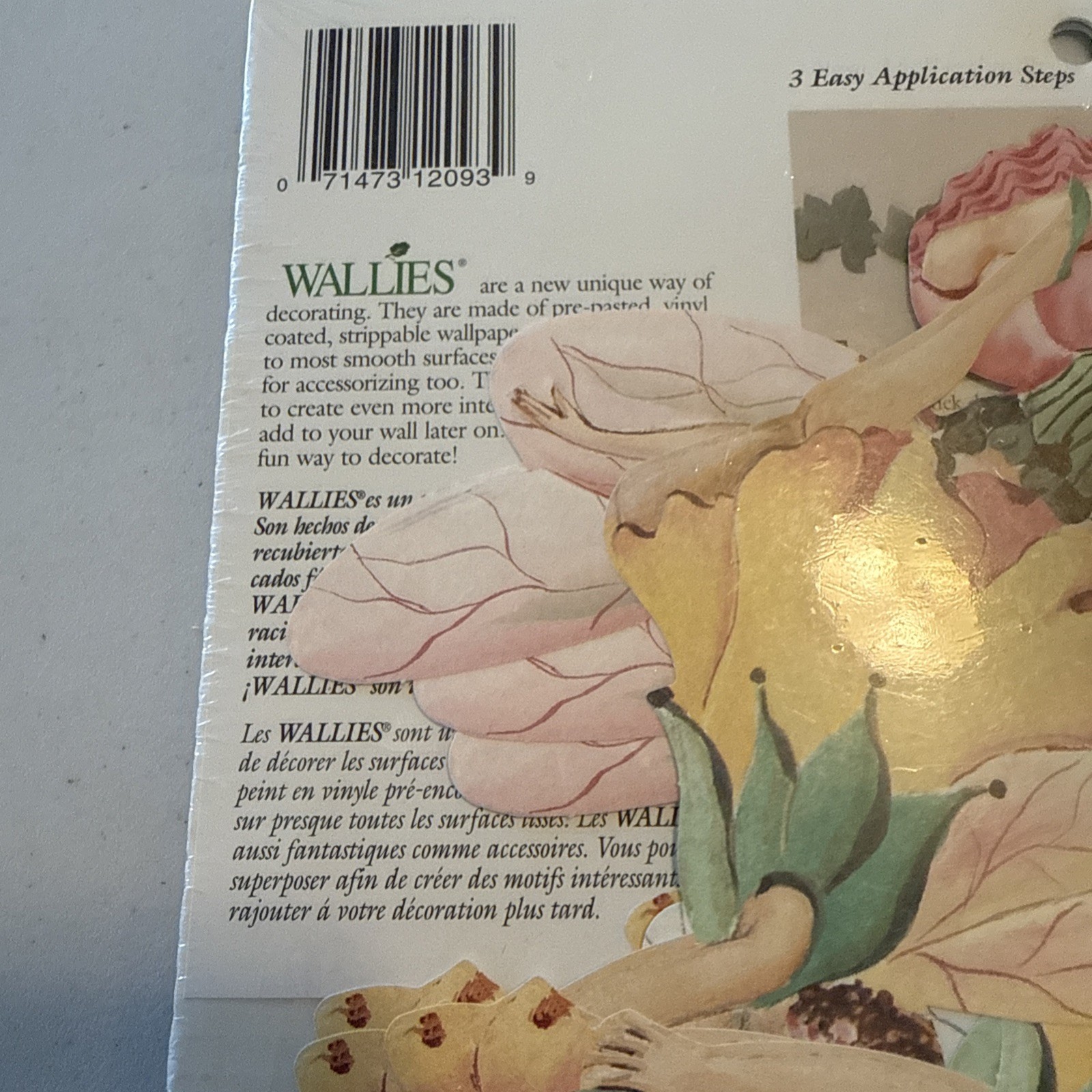 Wallies Wallpaper Cutouts #12093 PrePasted 25 FAIRIES Washable