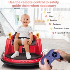 12V Kids Ride on Bumper Car 360  Spinning Electric Vehicle w/Remote Control USFy