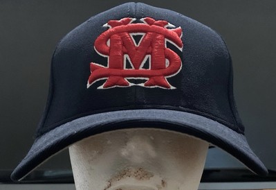 Pacific Headwear Mississippi State Cap Hat Sz. S/M NEW 498F Black/Red