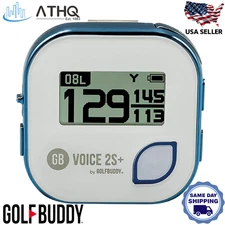 GolfBuddy Voice 2S+ Talking Golf GPS Rangefinder w/ Slope & Hazard Distances NEW