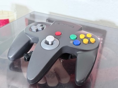 Official Nintendo 64 Black Controller (New JoyStick, Cosmetically Flawed)