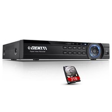 16CH 1080P Video DVR 5IN1 H.264+ Digital Video Recorder Remote Access 2TB HDD