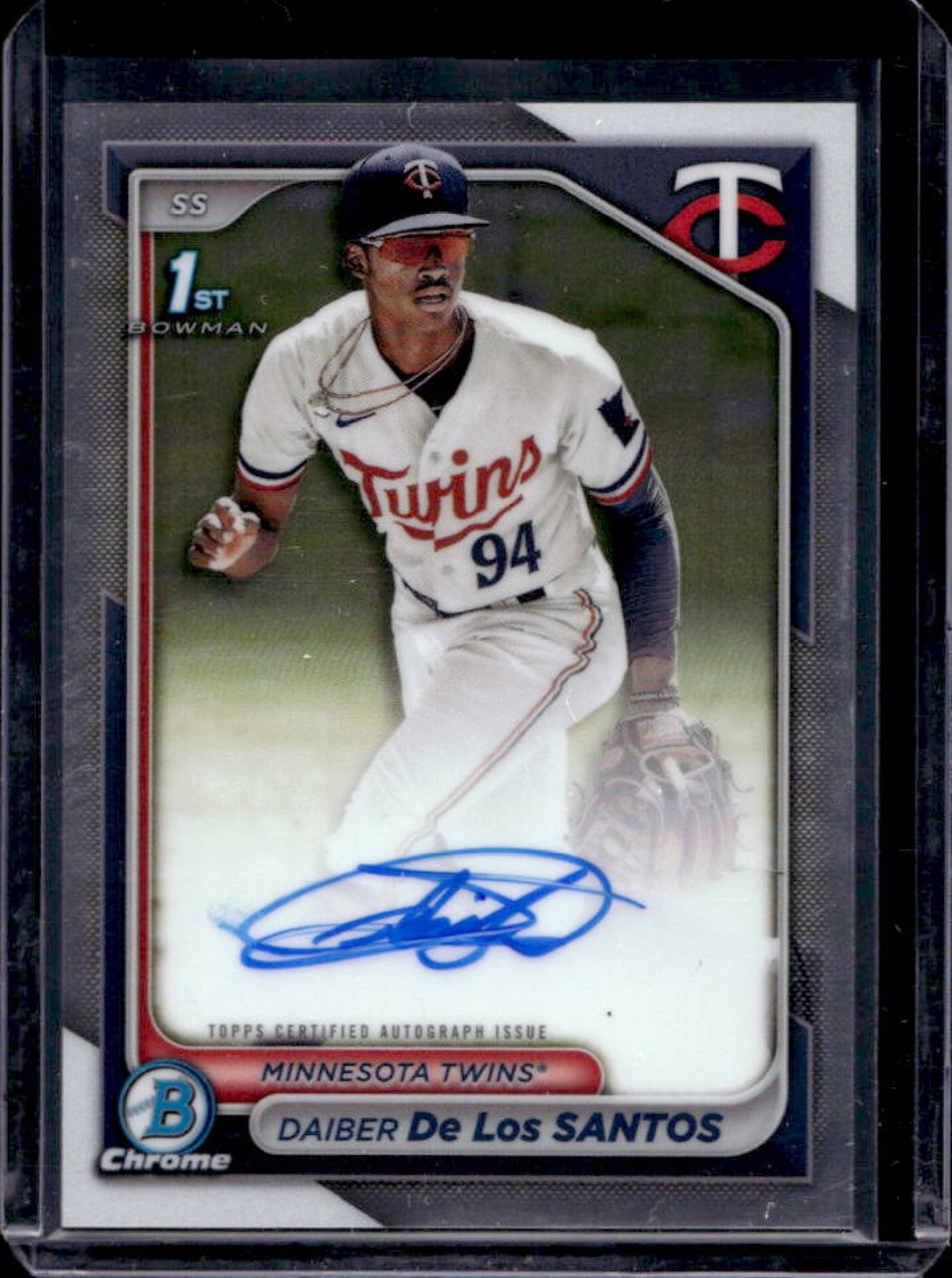 2024 Bowman Chrome Daiber De Los Santos Auto 1st #CPA-DD Twins