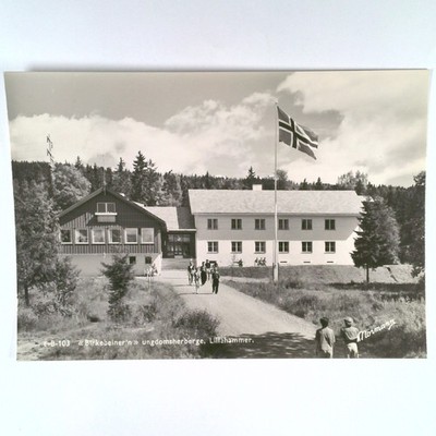 Vintage Postcard Norway Lillehammer Birkebeiner'n Youth Hostel Normann Unused