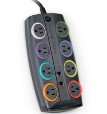 Kensington SmartSockets 8-Outlet, 8-Foot Cord,  3090 Joules Premium Surge Prote