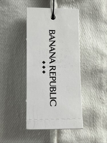 Banana Republic Women's WIDE-LEG HIGH-RISE Pure White CROPPED JEAN Size 30/10 - Picture 11 of 20