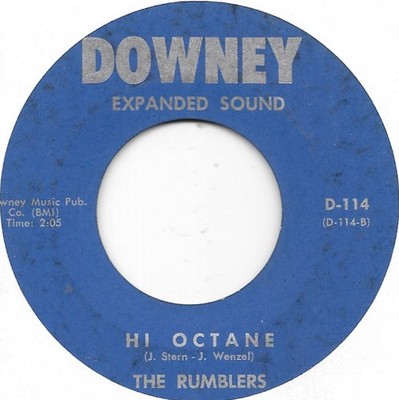THE RUMBLERS Hi Octane/Night Scene on Downey surf 45 HEAR