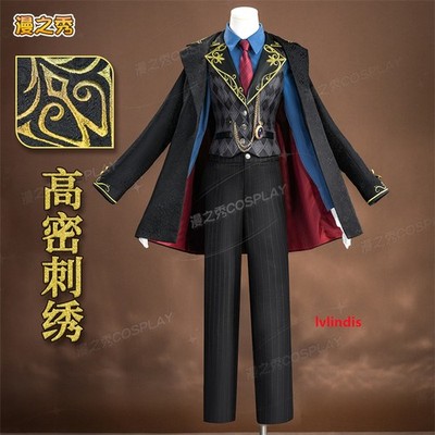 Identity   Aesop Carl Embalmer Costume Cosplay Coat Pants Vest Suit Halloween