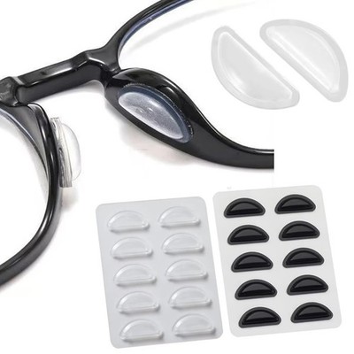 5x Paar selbstklebende Nasenpads für Brillen Antirutsch Silikon Brille Brillen