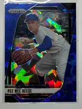 2025 Panini Prizm Baseball #11 Pee Wee Reese Blue Cracked Ice Prizm Dodgers