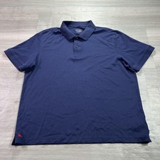 UNTUCKit Damaschino Polo Shirt Mens XL Blue 100 Cotton Short Sleeve Casual