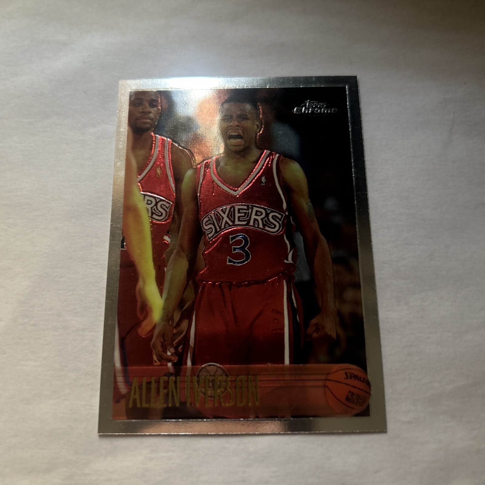 ALLEN IVERSON 1996-97 Topps Chrome #171 Rookie RC Philadelphia 76ers
