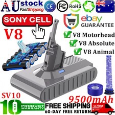 9.5Ah for Dyson V8 Battery Animal Absolute Motorhead Fluffy Sony Cell / Filters