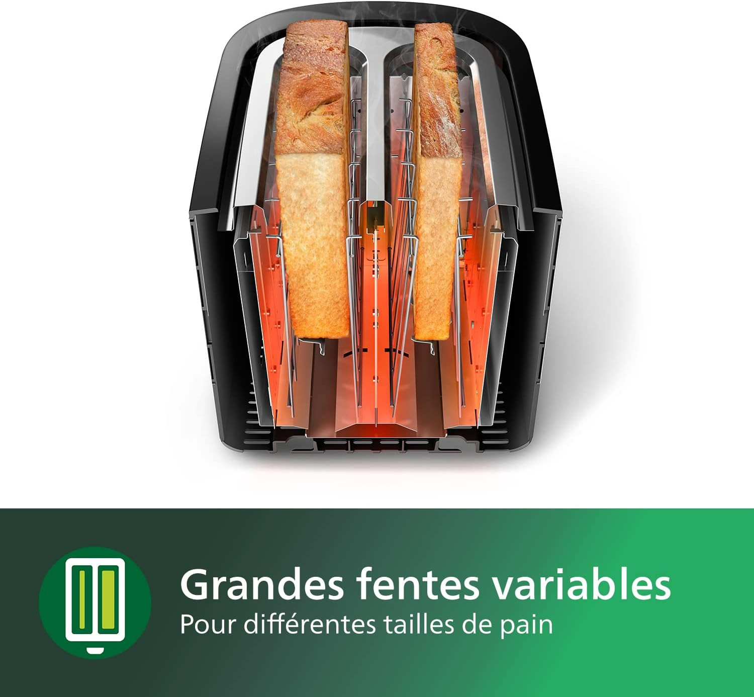grille-pain toast large – vue détaillée