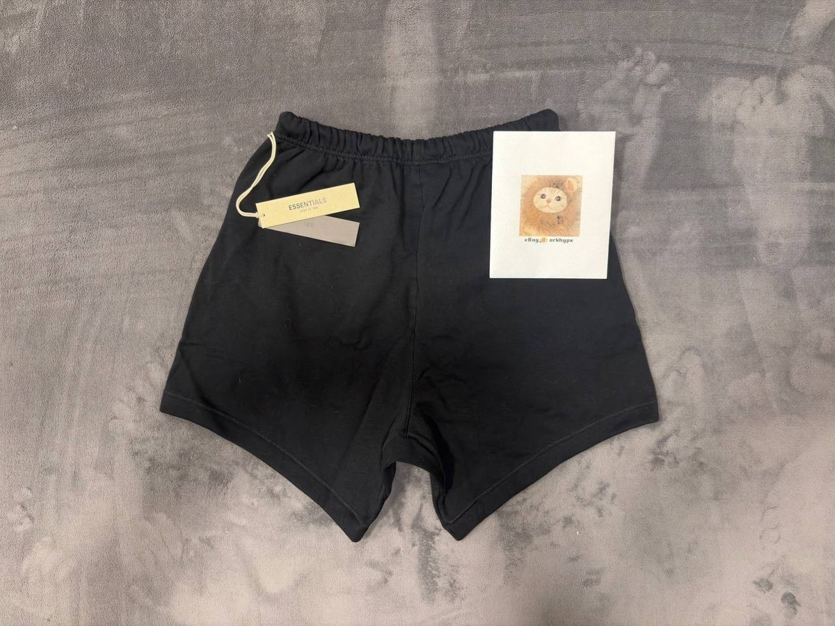 Fear Of God Essentials Shorts Jet Black - NEW WITH TAGS (XS-XL) | eBay