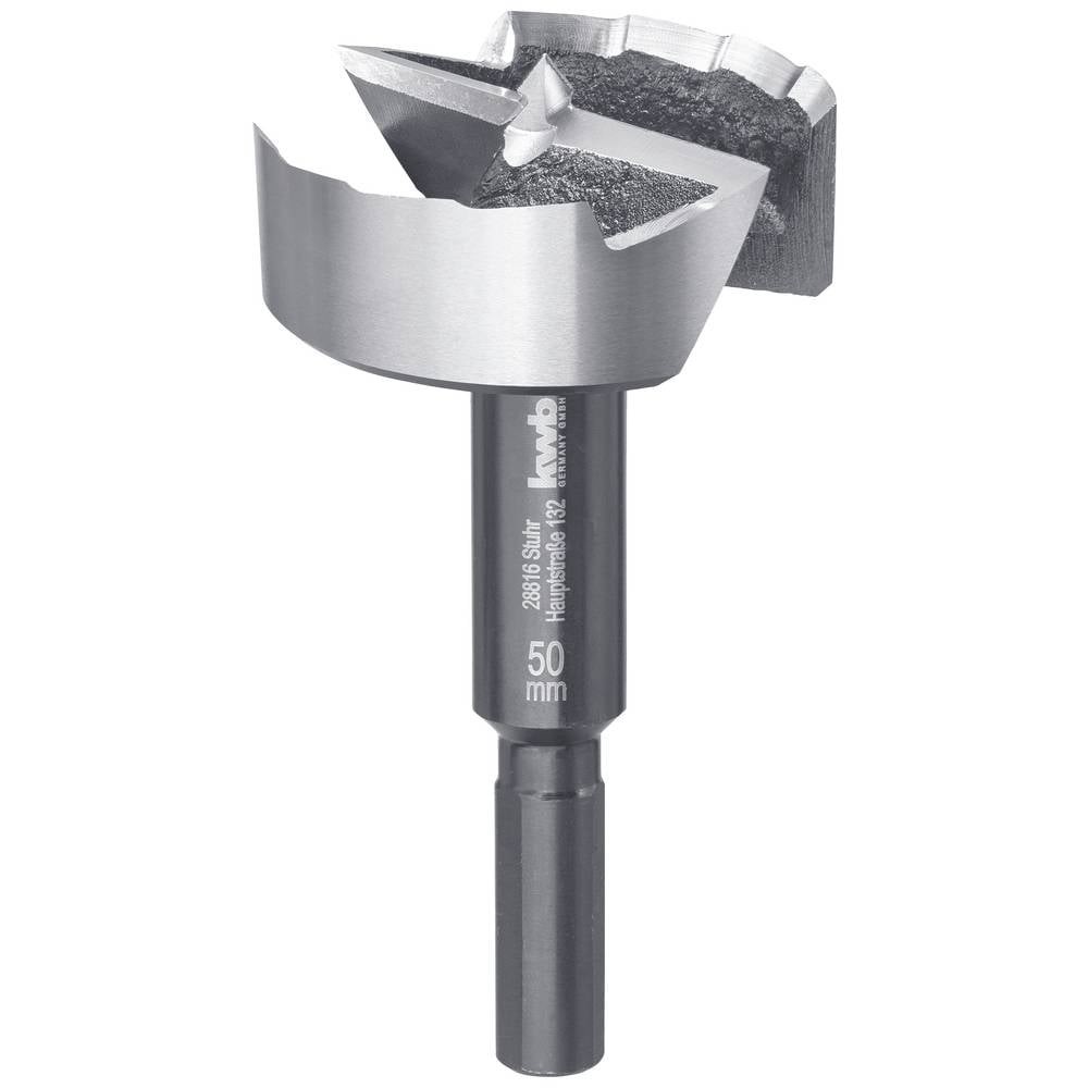 Mèche Foret Forstner 50 mm kwb avec pointe de centrage pour trous sans éclats
