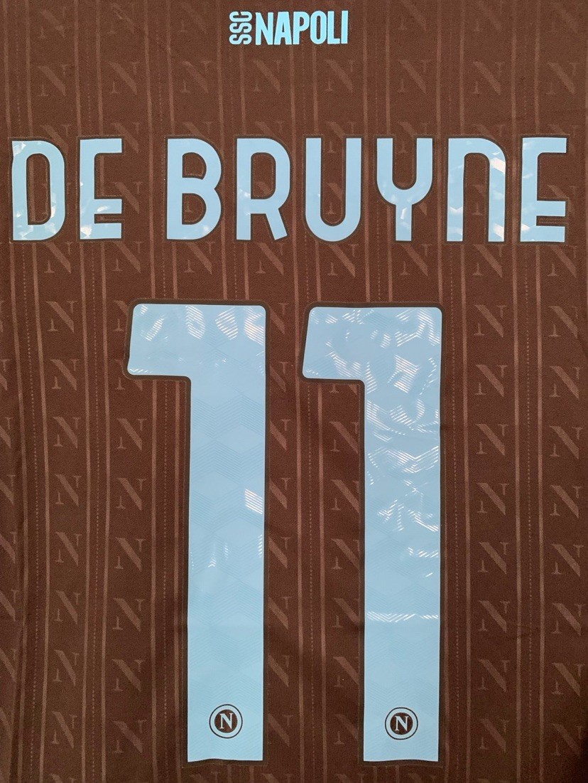 Kevin De Bruyne #11 Napoli New Away Black Soccer Jersey - Size M