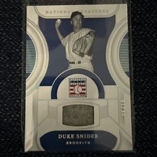 2023 Panini National Treasures Game Worn Patch Duke Snider HOF 6/10 HOF-DS