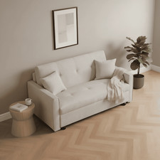 Sofa Bed Double 2 Seater 153cm Folding Sleeper Couch Click Clack Pull Out Bed