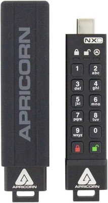 NEW Apricorn Aegis Secure Key 3NXC 64GB 256-bit AES XTS USB-C USB 3.2 Drive