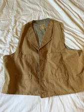 Vintage Wah Maker Frontier Vest Mens 2XL Western Cowboy Workwear USA
