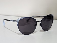 Draper James DJ7055 Sunglasses Women Indigo Floral 58mm New 100 Authentic