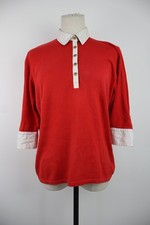 BURBERRY LONDON MAGLIA POLO DONNA TG. 44 T-SHIRT WOMAN ITALY CASUAL VINTAGE