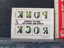 99 Cent Temporary Tattoo BUY ME NOW Shipped For Less Than 2.00 KNUCKLE TATTOO