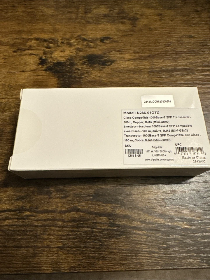 Transceptor 1000Base-T compatible con Cisco N286-01GTX Tripp-Lite - Cobre, RJ45 Foto 2 de 4