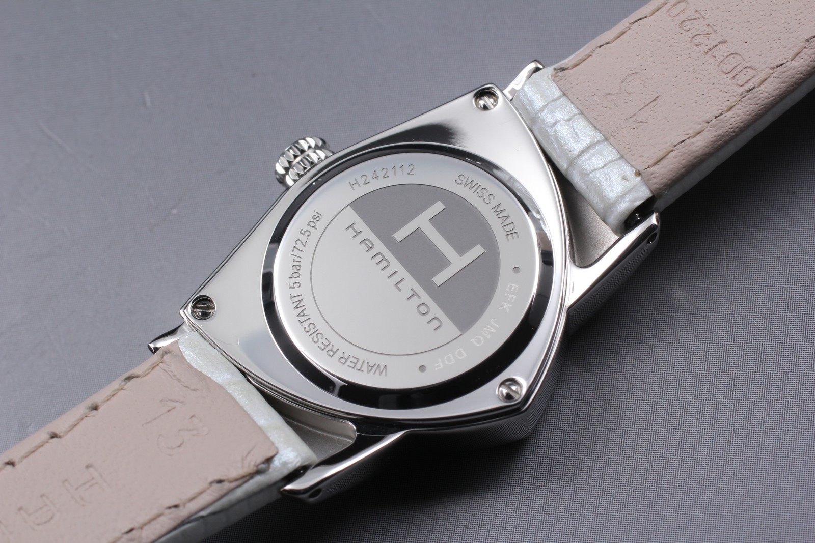 [Near MINT] HAMILTON Ventura H242112 White Dial Quartz Women's Watch From JAPAN image 3