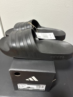 adidas Adilette Aqua Men s Slide Sandals Black US Size 11 Slip On
