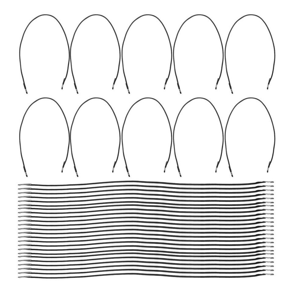 100 Stück Elastische Widerhakenschnüre – Weiß, PP-Material, Ca. 35,5 Cm, Für Masken, Basteln, Partyhüte & DIY