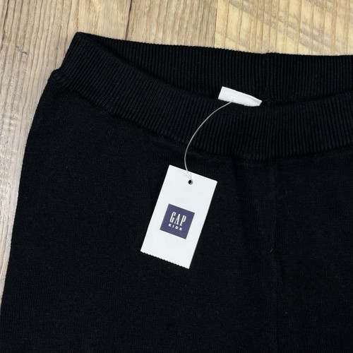 NWT New GAP Girls Size M Medium 8 Solid Black Sweater Full Length Thick Leggings - Picture 2 of 5