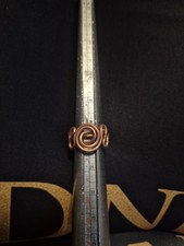 Handcrafted Copper Wire Wrapped Bohemian Ring Size 10