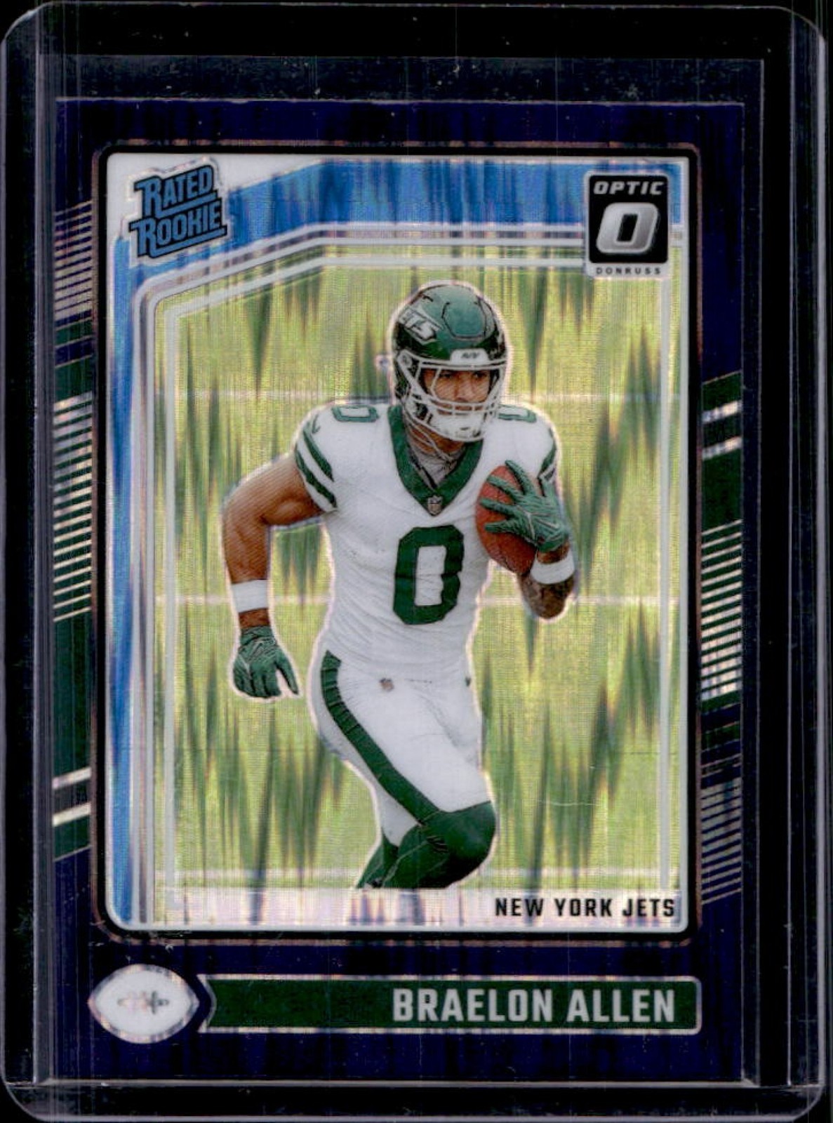 2024 Donruss Optic Braelon Allen Purple Shock Rated Rookie #211 Jets