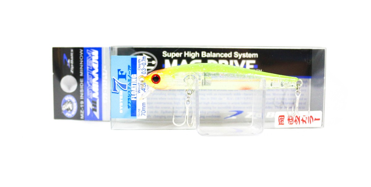 Leurre Zipbaits ZBL System Minnow 7F - Flottant 70mm 4.5g - Pour Bar (Sea Bass)