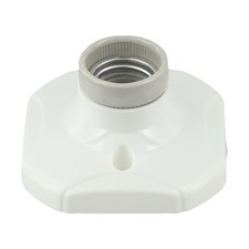 E27 HeatLight Holder Porcelain Bulb Lamp Socket Ceramic Hot Straight Glazed