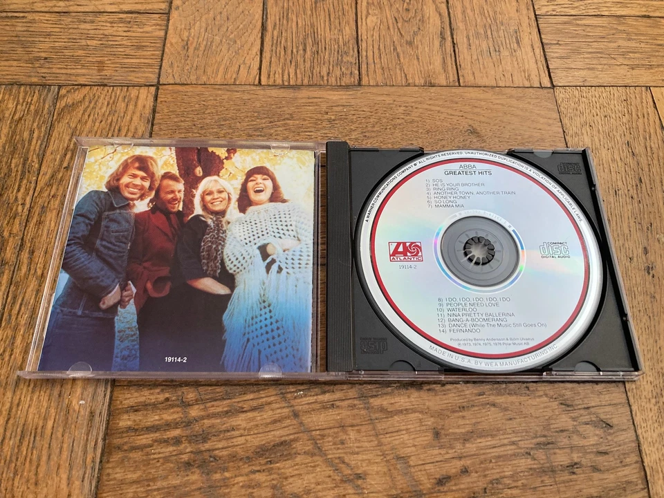 ABBA Greatest Hits (CD, 1976) Atlantic 19114-2 Foto 2 de 3