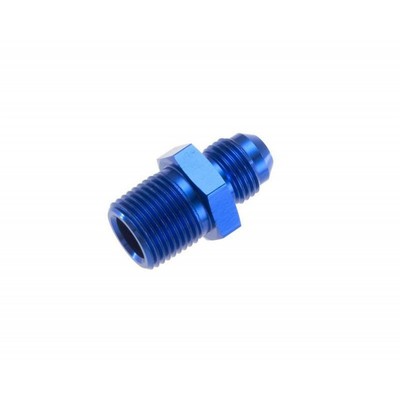 Red Horse Performance Fuel Line Adapter -04 Male To -02 (1/8) Npt Male | Blue