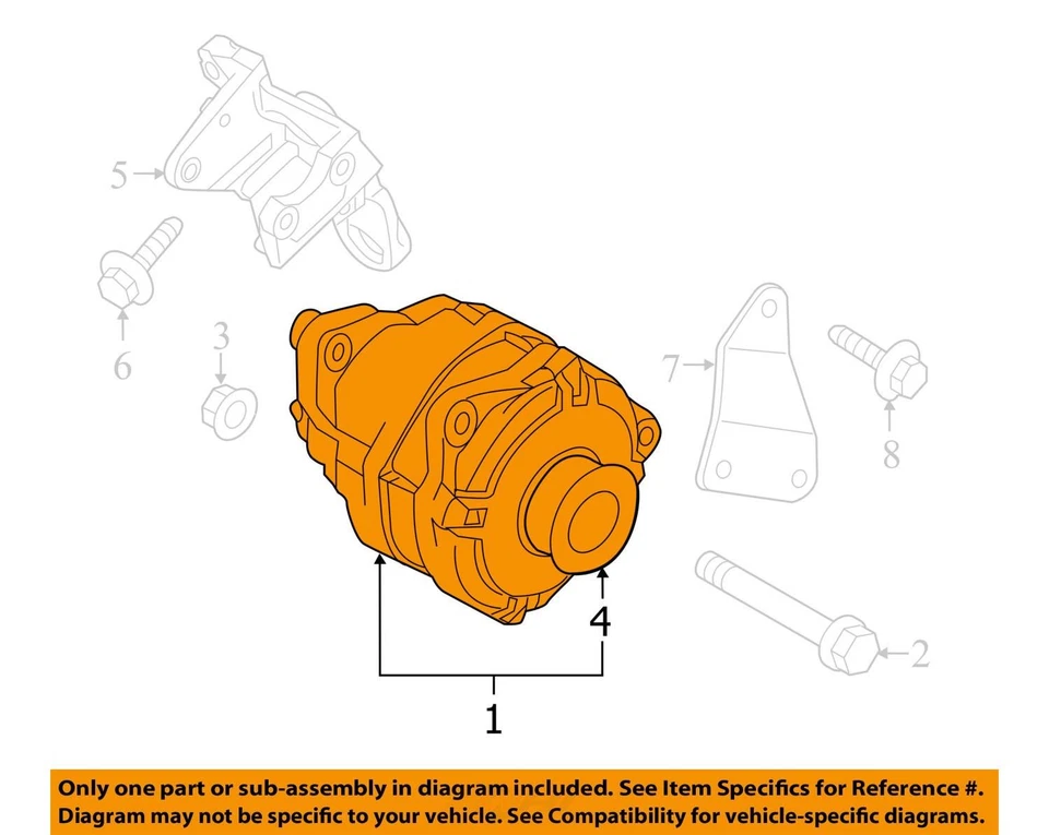 Alternador compatível com 14-21 INFINITI QX80 788250 - Imagem 3 de 4