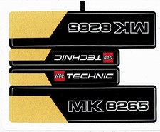 Lego Technic 8265 Adesivo di Ricambio Adesivo Caricamento Frontale