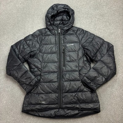 Patagonia Jacke Damen Medium schwarz Microlight Puffer Daunen Pullover Hoody Lady*