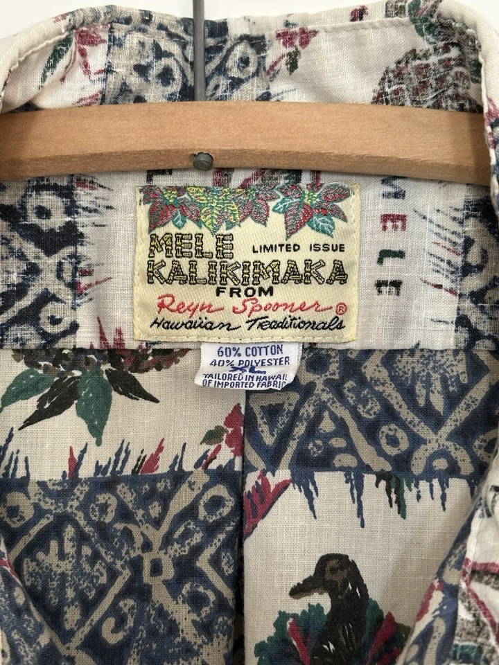 Гавайская рубашка Reyn Spooner Mele Kalikimaka Christmas Ltd рубашка XL 34945 без даты - Изображение 3 из 4